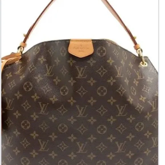 Louis Vuitton Dark Brown Monogram Shoulder Bag - Picture 3 of 12